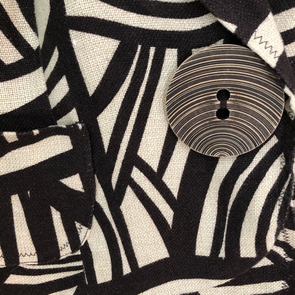 Linen Patterned Statement Blazer - image 2